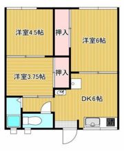 朝日コーポA棟の間取り画像