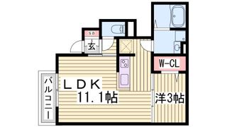 ルミエール和田岬の間取り画像