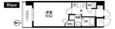 ｸﾗｳﾝﾊｲﾑ北心斎橋ﾌﾗﾜｰｺｰﾄの間取り画像