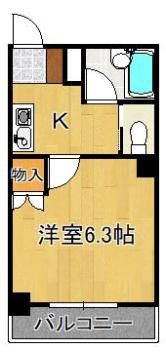 ヨークス本城の間取り画像