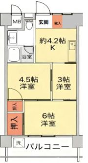 東陽町ハイホーム A棟 Aの間取り画像