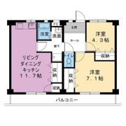 ビレッジハウス不入斗1号棟の間取り画像