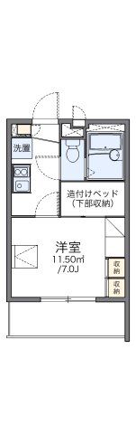 レオパレスおもひでの間取り画像