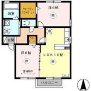 プラム F棟の間取り画像