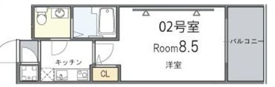 ウエンズ東心斎橋の間取り画像