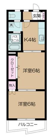 ロイヤルマンション市川の間取り画像