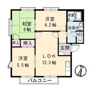 フレグランス阿賀南 A棟の間取り画像