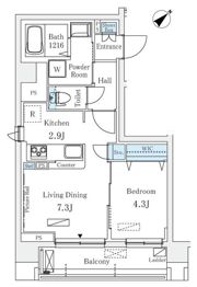 Raum麻布十番の間取り画像