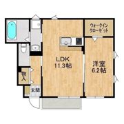 朝日レジデンス荒川本郷Aの間取り画像