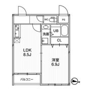 プレアデス千里山田の間取り画像