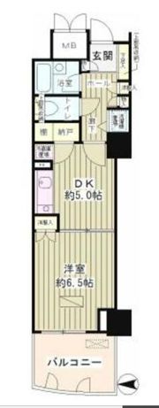 ゲートシティ大崎サウスパークタワーの間取り画像