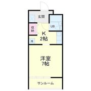 元魚ロイドアパートBの間取り画像