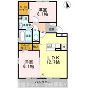 メルベーユ岡部の間取り画像