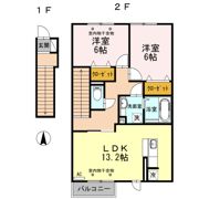 ルミエール Bの間取り画像