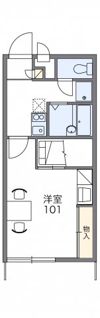 レオパレス昴555Bの間取り画像