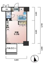 エスティライフ大阪都島の間取り画像