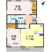 シャン・ヴィラージュの間取り画像