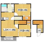 アルストロメリアA棟の間取り画像