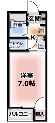 マンションデウミⅡの間取り画像