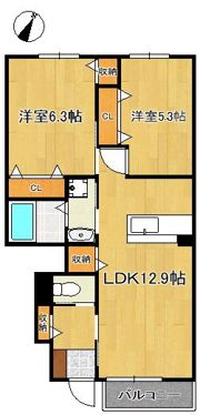 キャンファマンションVIの間取り画像