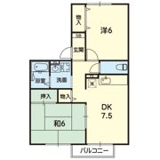 フラワーパークB棟の間取り画像