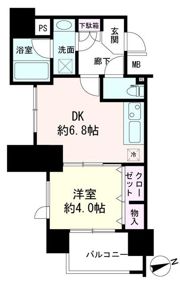 日神デュオステージ浅草松が谷の間取り画像