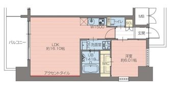 プレジオ梅田の間取り画像