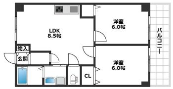 メゾン南山の間取り画像