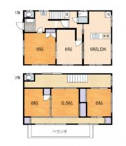 元宇品戸建ての間取り画像