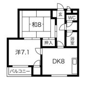 ウエストワンⅢの間取り画像