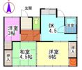 上林様2戸1 北の東側の間取り画像