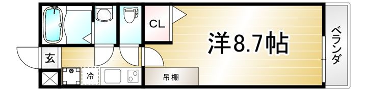 ハーグレジデンス京都鞍馬口の間取り画像