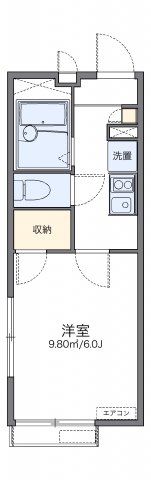 レオパレスコーエイ萩野の間取り画像
