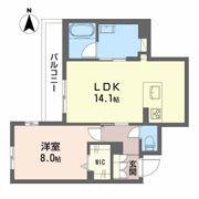 シャーメゾン 二口 パナⅩⅠの間取り画像