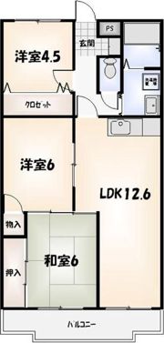 東洋ハイツパートIIの間取り画像