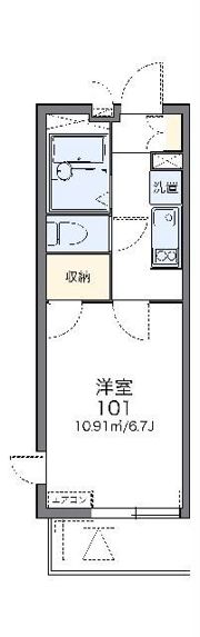 レオパレス蒔田の間取り画像