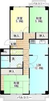イーストタウン小田原の間取り画像
