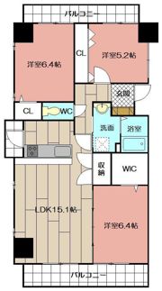 THE SQUARE・Suite Residenceの間取り画像