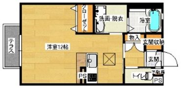 メロディ参番館の間取り画像