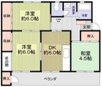 鍋屋上野住宅6号棟の間取り画像