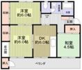 鍋屋上野住宅6号棟の間取り画像