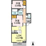 アンソレイエの間取り画像