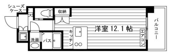 フォレスタ川崎医大西の間取り画像