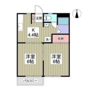 かしまハイツAの間取り画像