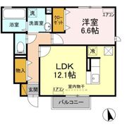 シュタットみどりの Dの間取り画像