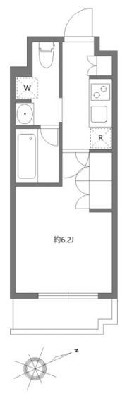 アジールコート東大井の間取り画像