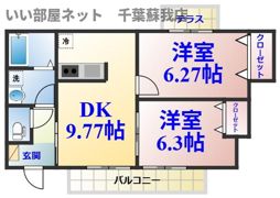 グリーンゲイブルズの間取り画像