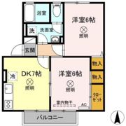 ビューラー福泊 B棟の間取り画像