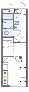 レオパレスTRNヒルズの間取り画像
