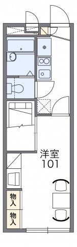 レオパレスTRNヒルズの間取り画像